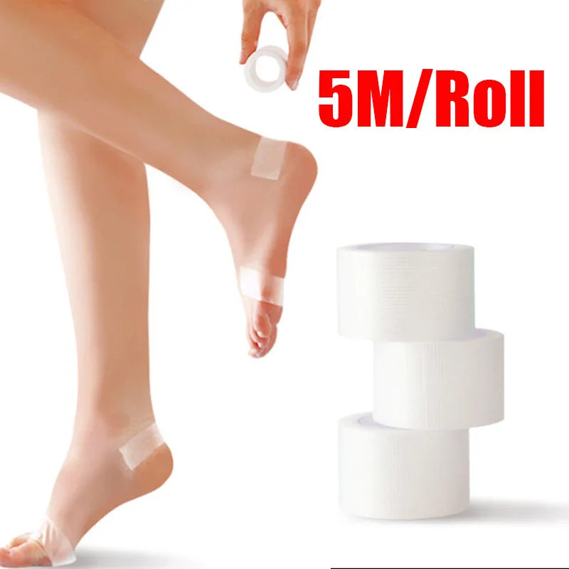5mX2.5cm/Roll Anti-Wear PE Heel Sticker Tape Heel Patch Protector Waterproof First Aid Blister Foot Pad Heel Inserts Grips