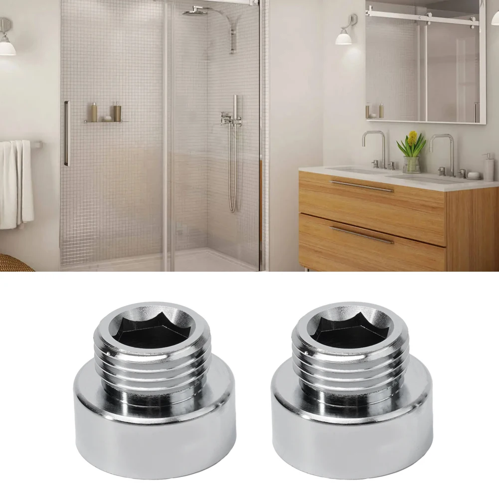 

For Shower Hose / Head Adaptor Parts 3/4" Female To 1/2" Male Bath Accessory Chrome Plated Brass Hot Practical