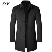 mens fashion winter parkas male long trench coat cashmere blazer suit coats jackets for men wool jacket suits overcoat clothing