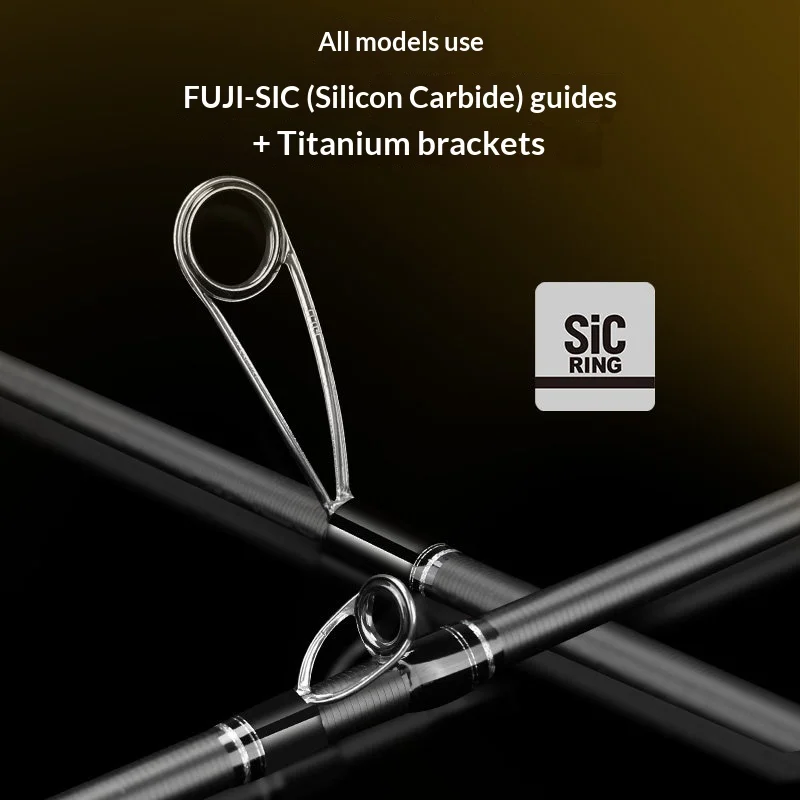 Фото Удилище Lurestar Stinger 1.98м L Fast Action, 61г, с титановыми кольцами FUJI SIC, универсальное фидерное удилище для ловли на червя на пруду №2