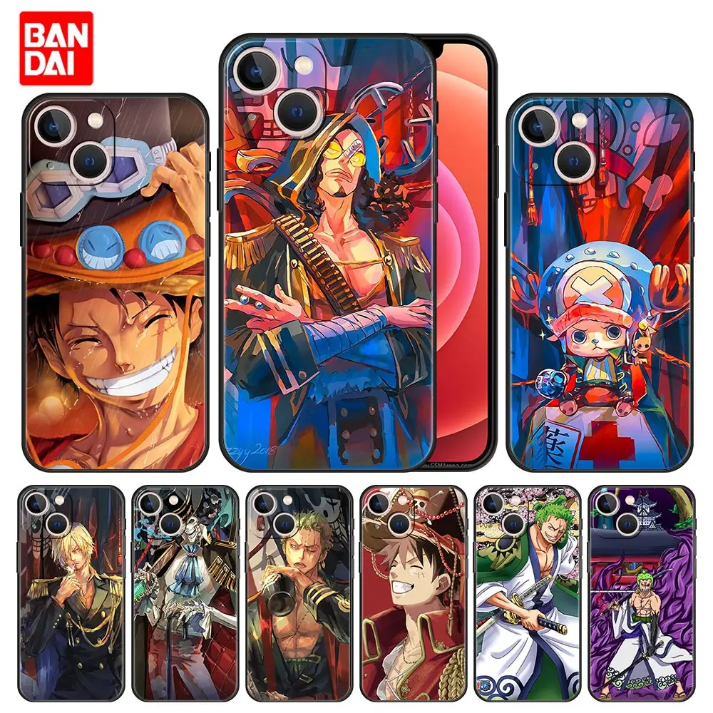 

One Piece Zoro Law Case for iPhone 11 12 13 Pro Max SE 2020 11pro 12pro 13pro Mini Silicone Capinha Cover Black Funda Capa