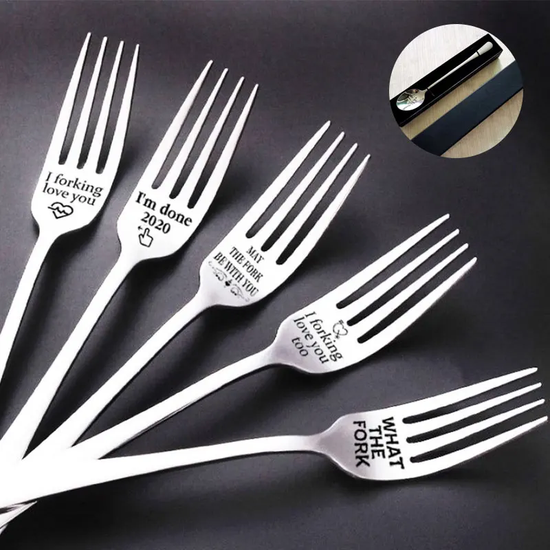 

Husband Wife And Family Stainless I Forking Love You Steel Kitchen Tool Gift