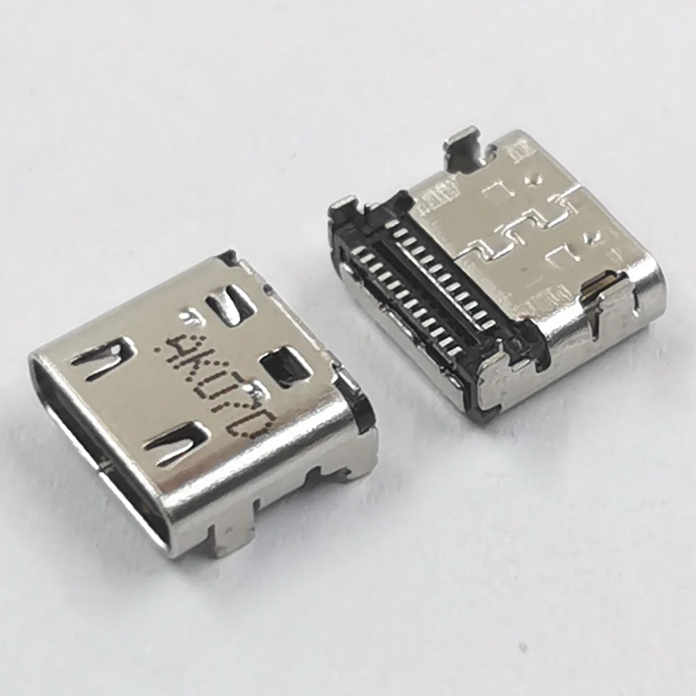 Usb tipo c Jack para Sony 1000xm4 Fone de Ouvido Tipo-c Tomada de Carregamento de Energia Porto Conector para Xiaomi Xma2007-aj Portátil 50 Peças 24pin