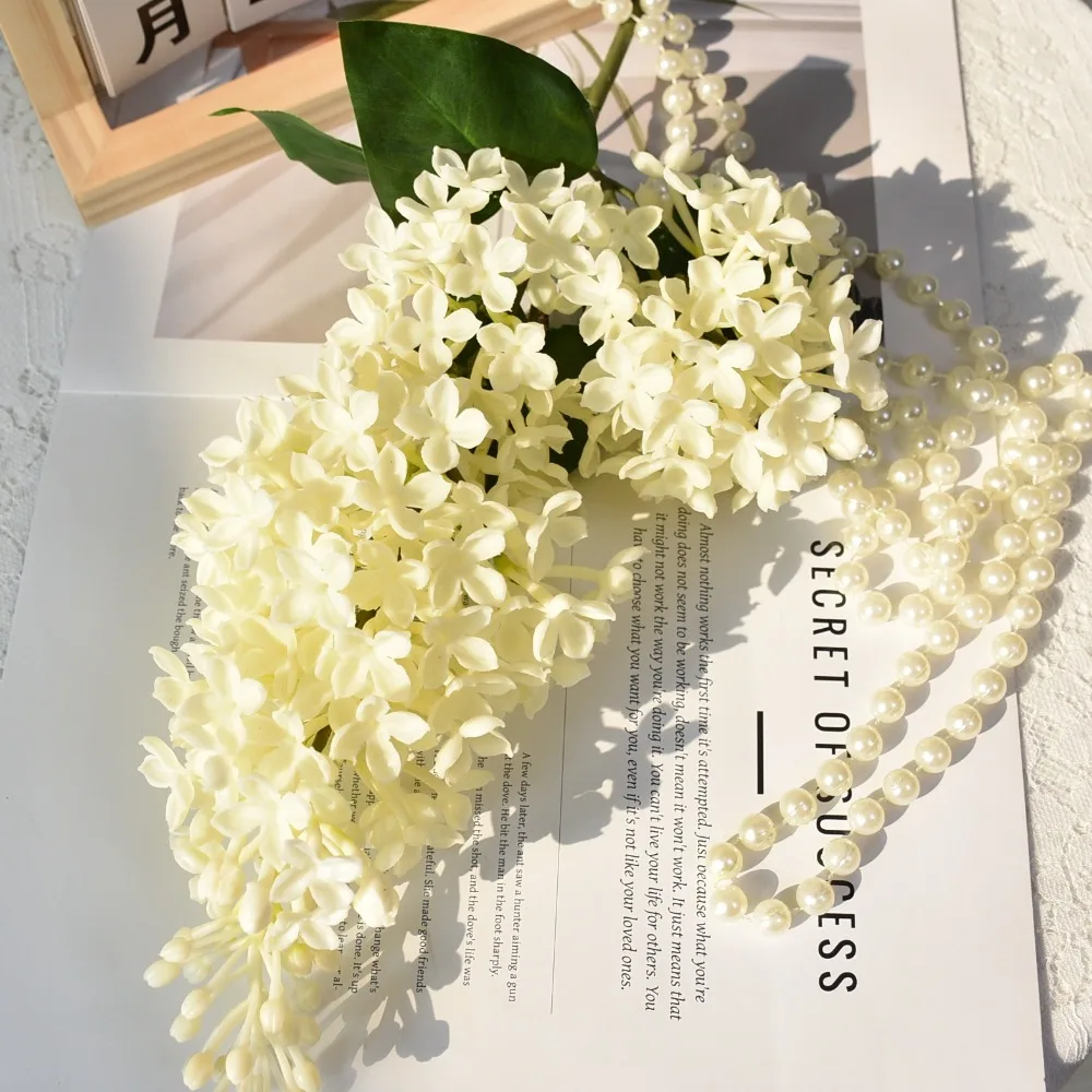 

Искусственный силиконовый цветок сирени 75 см