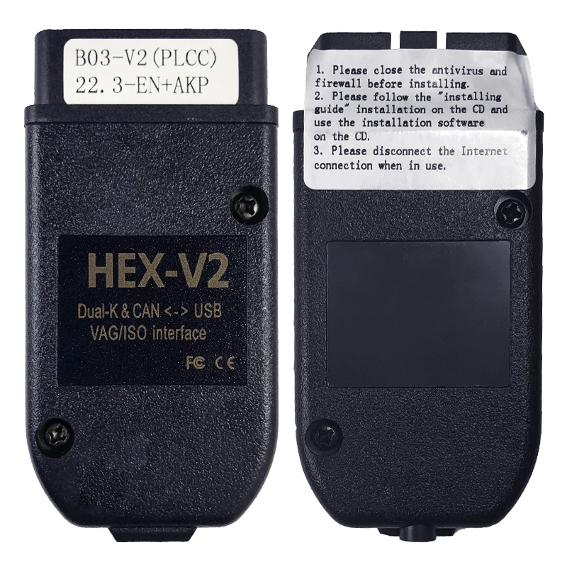 VAG COM 22 3 MAG DBM VCDS для OBD2 сканера HEX V2 USB интерфейс VW AUDI Skoda Seat неограниченные