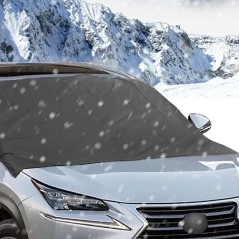 

Car Windshield Cover Sun Shade with Suction Cup Protective Snow Ice Dust Frost Removal Truck Multipurpose Auto Parts W91F