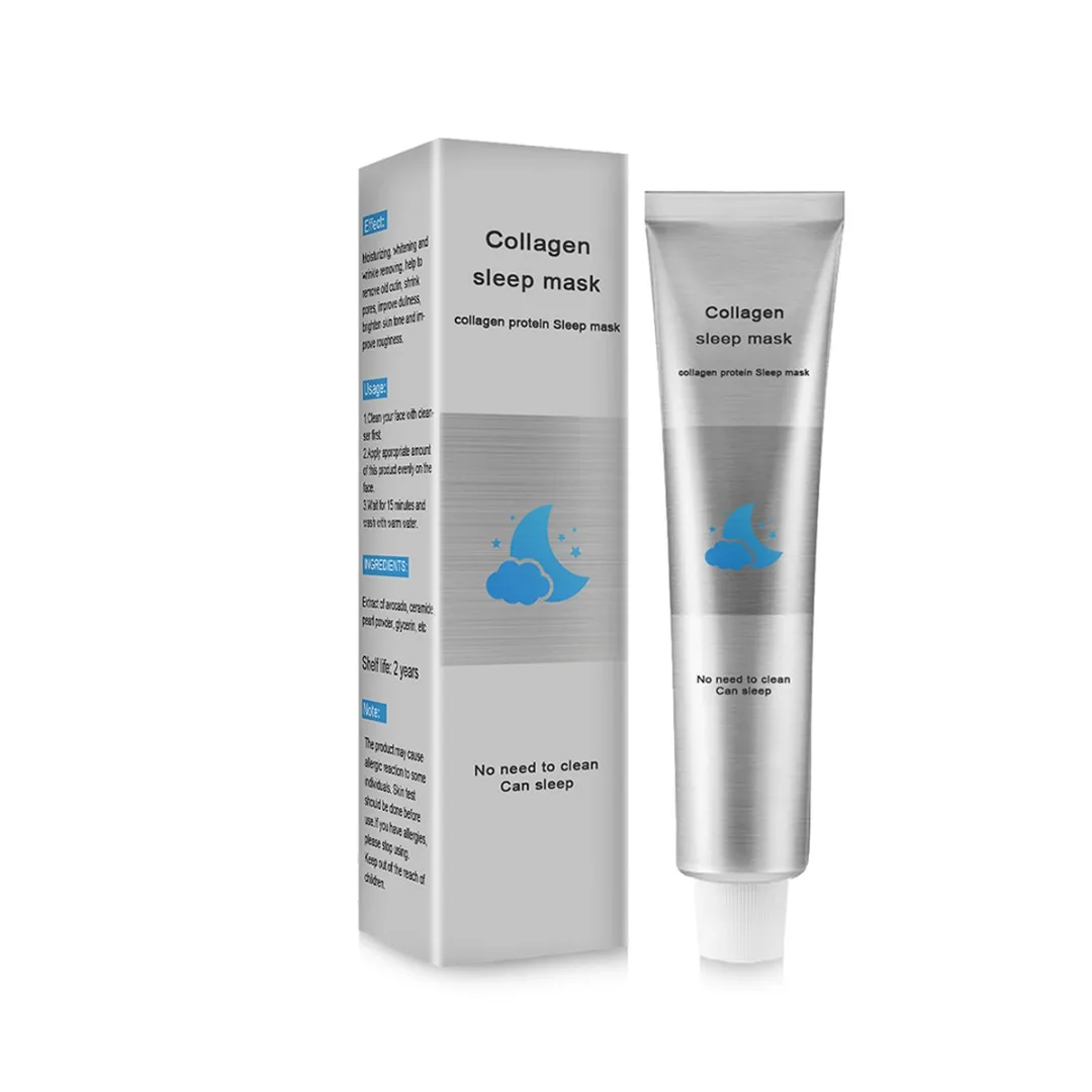 

1 Pc 100g Collagen Sleeping Mask Firming Moisturizing Hydrating Anti-aging Over Night Face Skin Care for Women Beauty