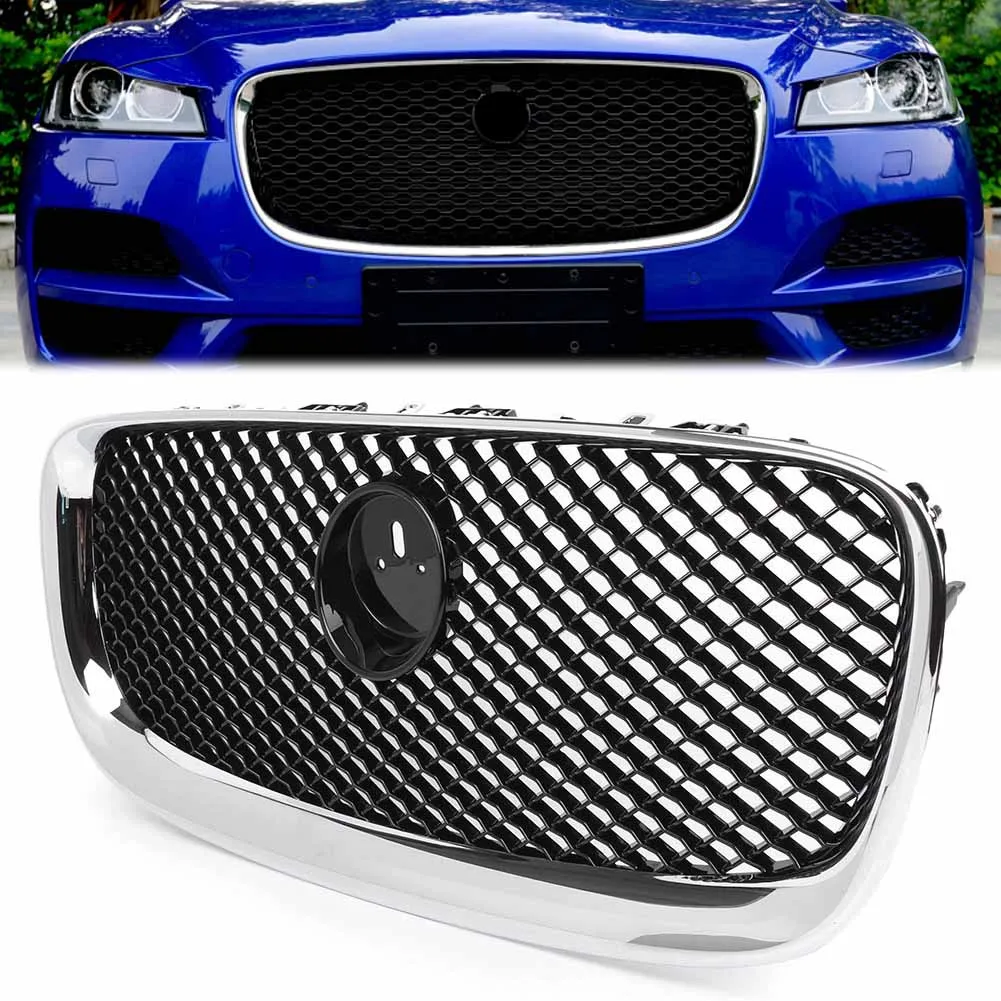 Передний бампер автомобиля верхняя решетка сетчатая аксессуары с логотипом для