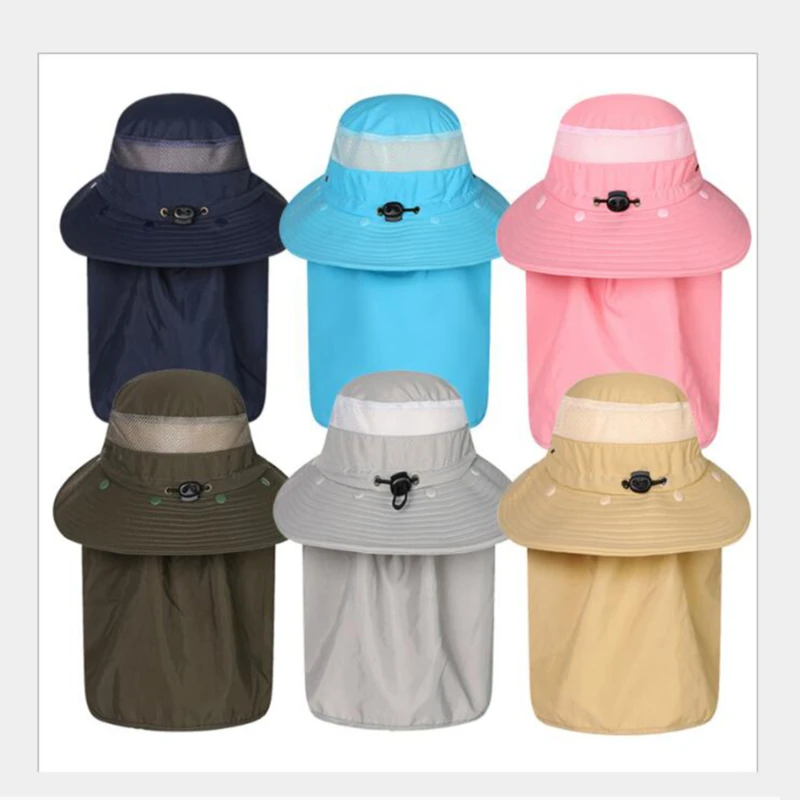 

Summer Sunscreen anti-ultraviolet Face Neck Hat Work Leisure High Quality Breathable Outdoor Fishing Anti Ultraviolet Hat
