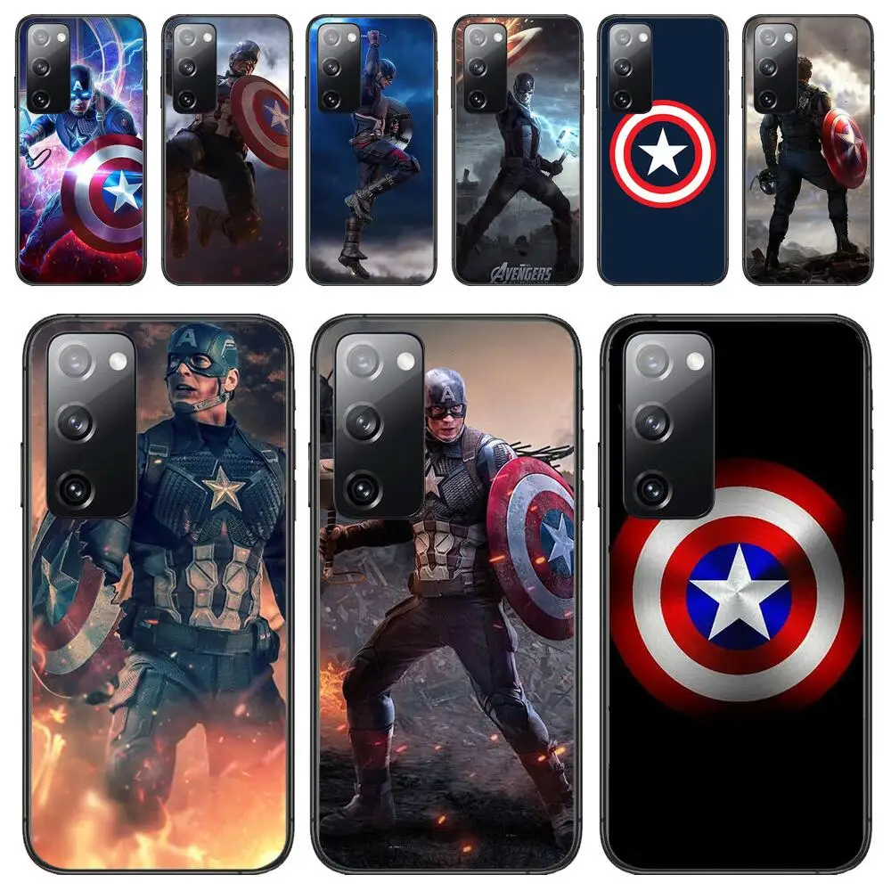 

captain america Phone cover For Samsung Galaxy S30 s21 fe s20 s7 s5 s8 Plus s9 s10 s10e s21 Ultra Note 10 lite Phone case soft