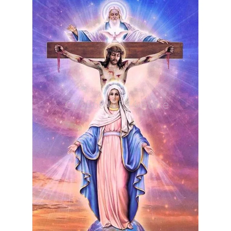 

Jesus DIY 5D Diamond Painting Full Round Resin Mosaic Diamond Embroidery Picture Rhinestone Home Decor Gift