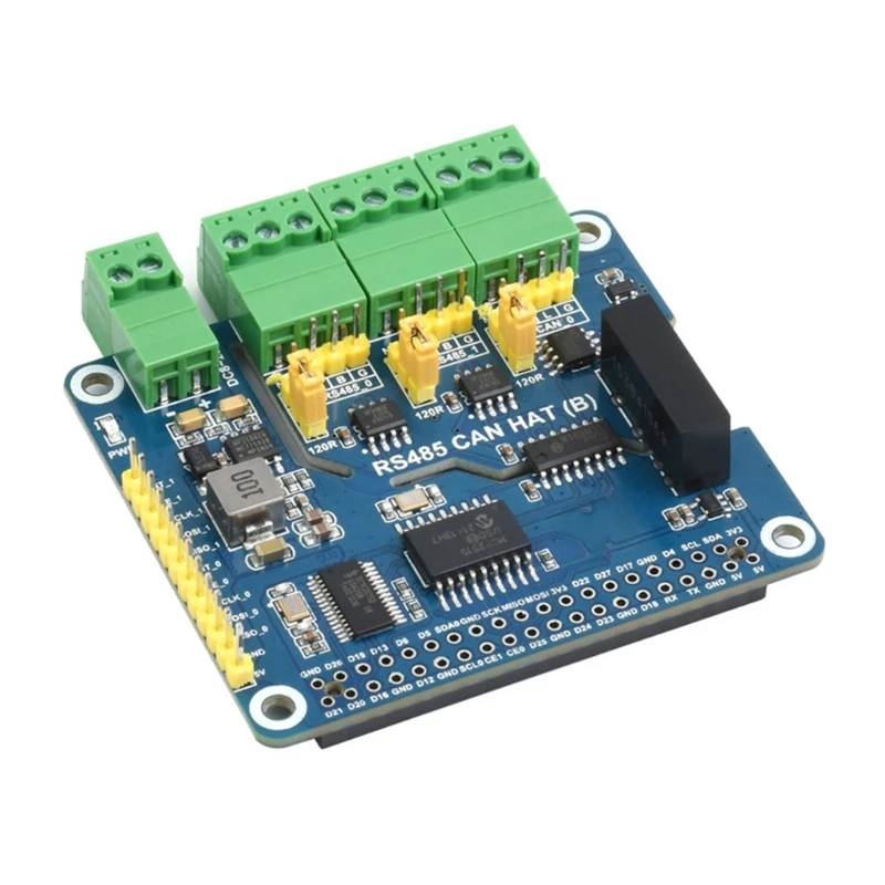 

2-Ch Isolated CAN Bus Expansion HAT Multi Onboard Circuits for RPI