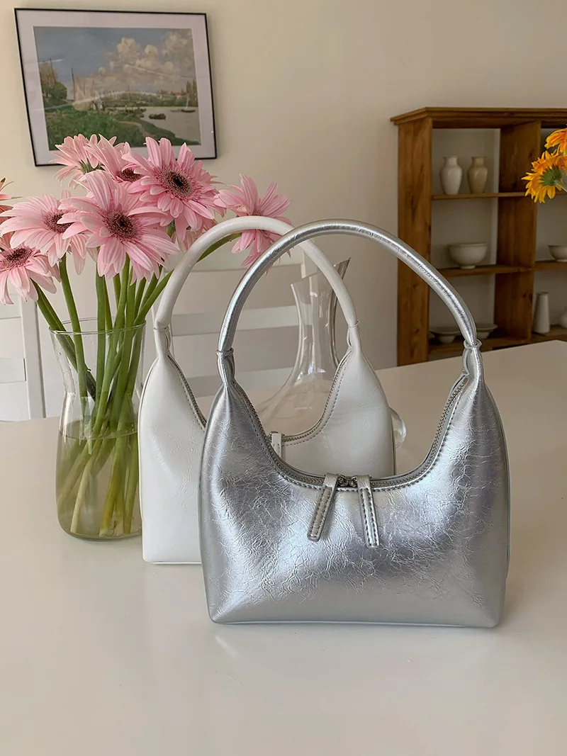 

Fashion Bags For Women Luxury Designer Handbags Purses In PU Oil Wax Leather Vintage Glossy Top Handle Shoulder tote bags