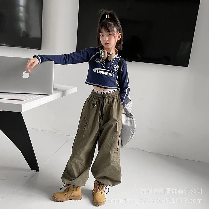 Girls' Parent-Child Style Casual Fashion Versatile Thin 2022 Autumn New Temperament and Fashion T-shirt Trend