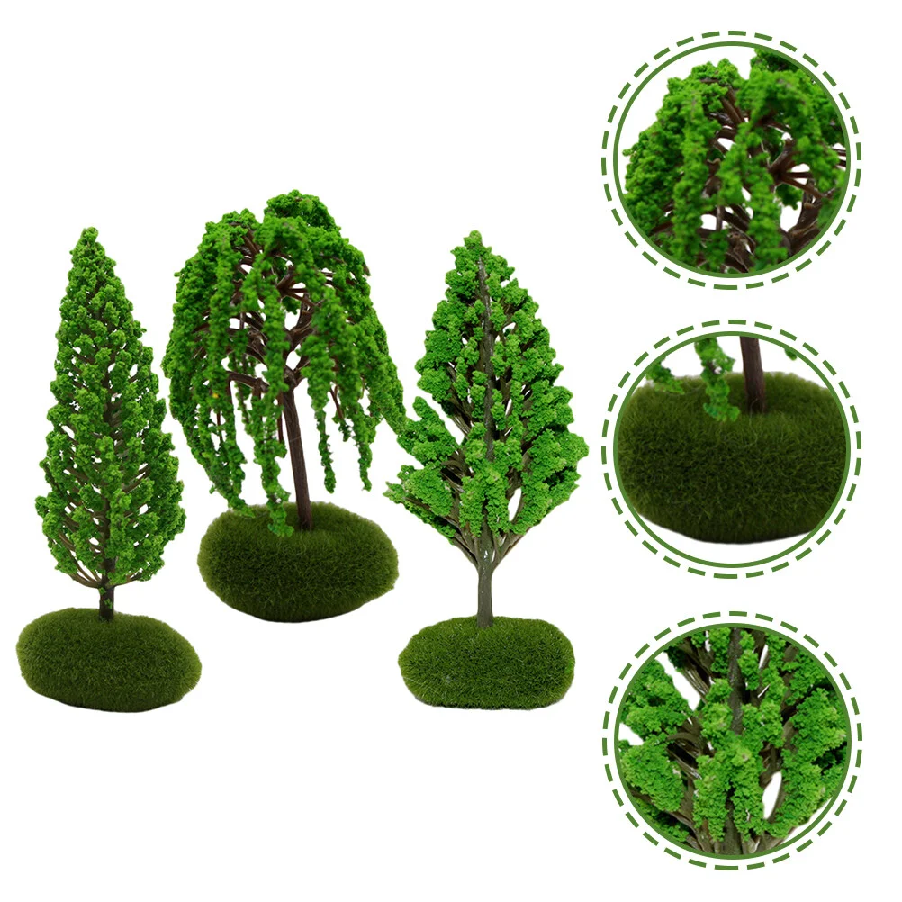 

Gift Model Adornment Small Tree Decoration Miniature Diorama Sand Table Scenery