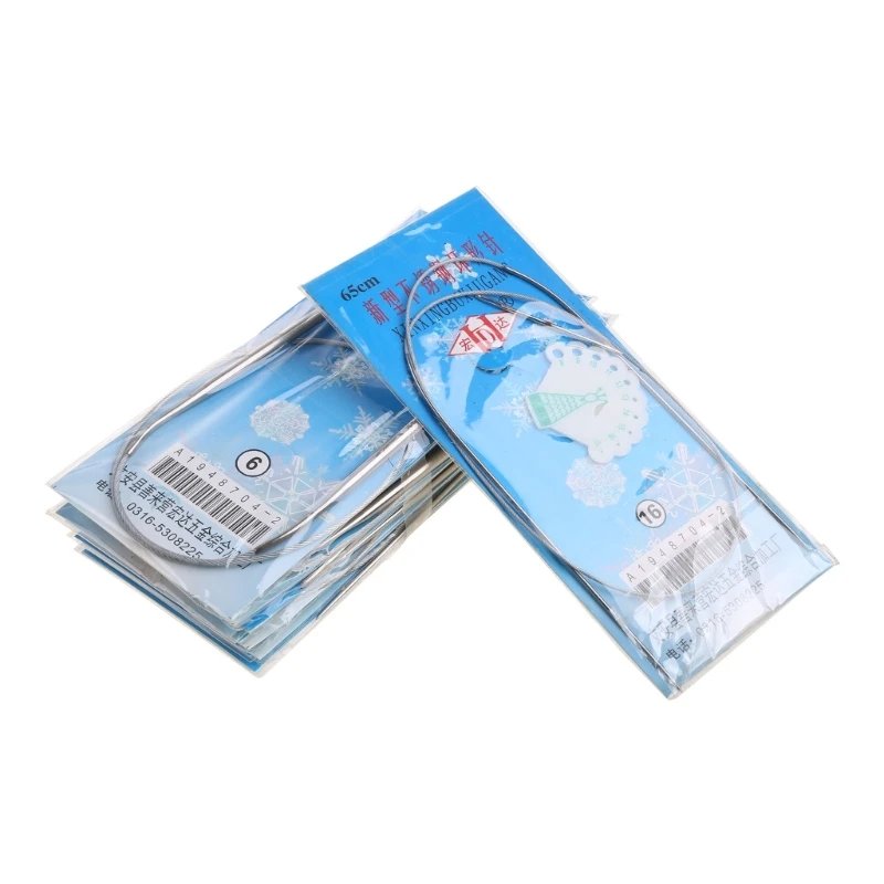 

Новинка, 13 размеров, прочные круговые вязальные спицы из нержавеющей стали, вязальный крючок