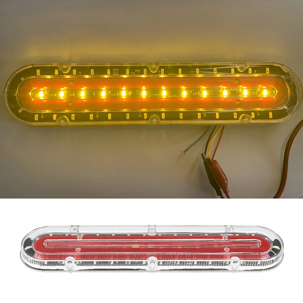 

1x Side 74 LED Marker Outline Led Light Lamp Yellow Red 12-24V Railer For Truck Trailer Lorry Bus External Lights Warning Tail