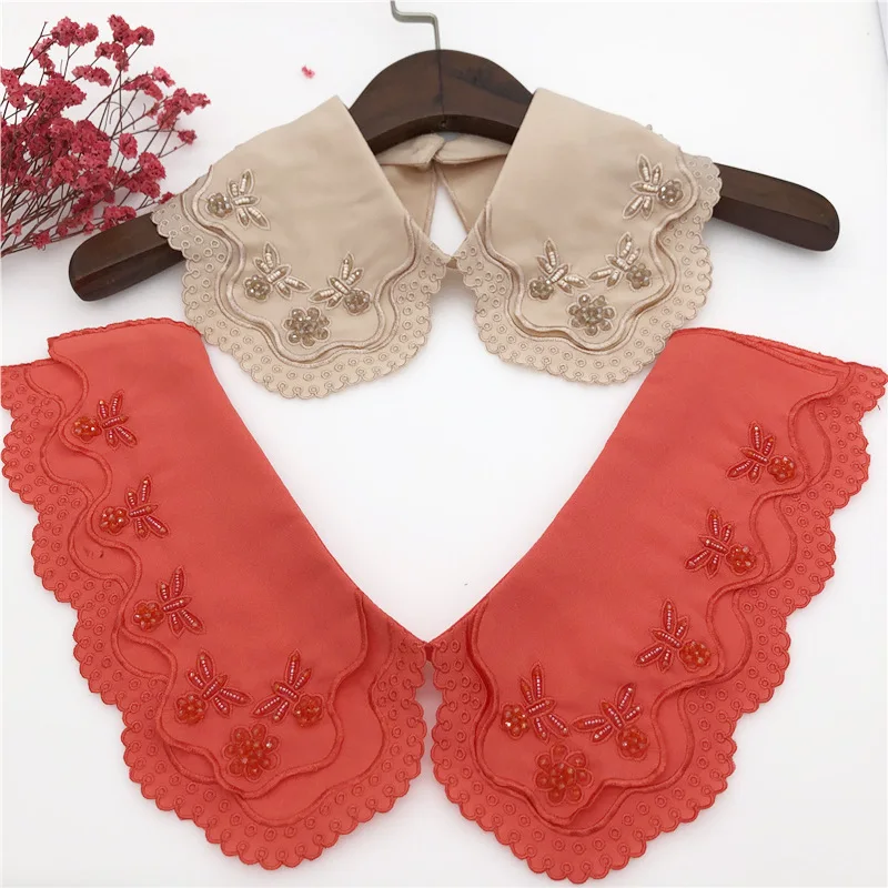 

Summer Dress Lapel Fake Collar Jewelry Girls Blouse Tops Shirt Detachable Collars Necklace Choker False Collar Clothes Accessory