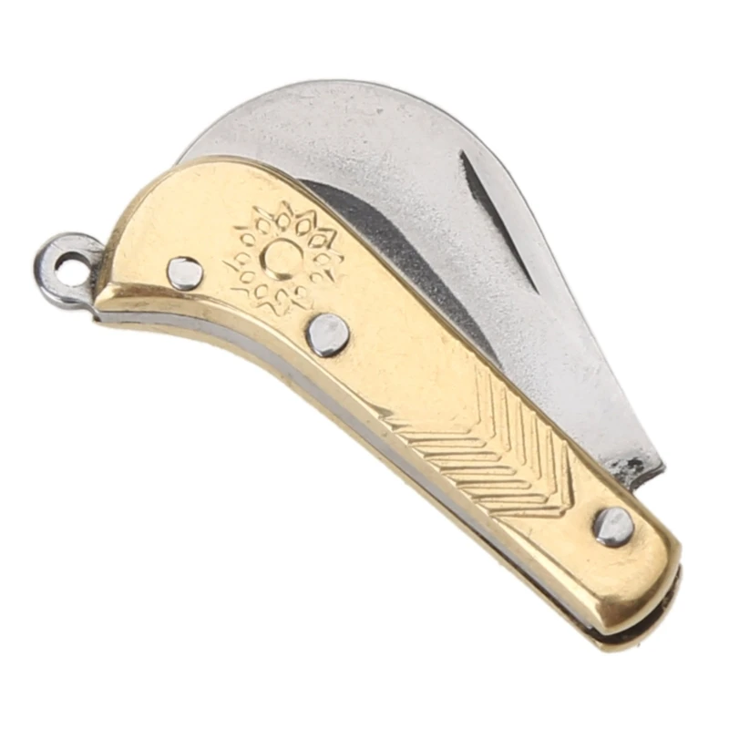 Маленький карманный брелок с резьбой в стиле ретро ​​тактический мини-складной