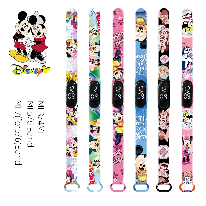 

Disney Mickey Minnie children's watch Mickey cartoon image LED waterproof watch birthday gift relógio relogio niños reloj niño
