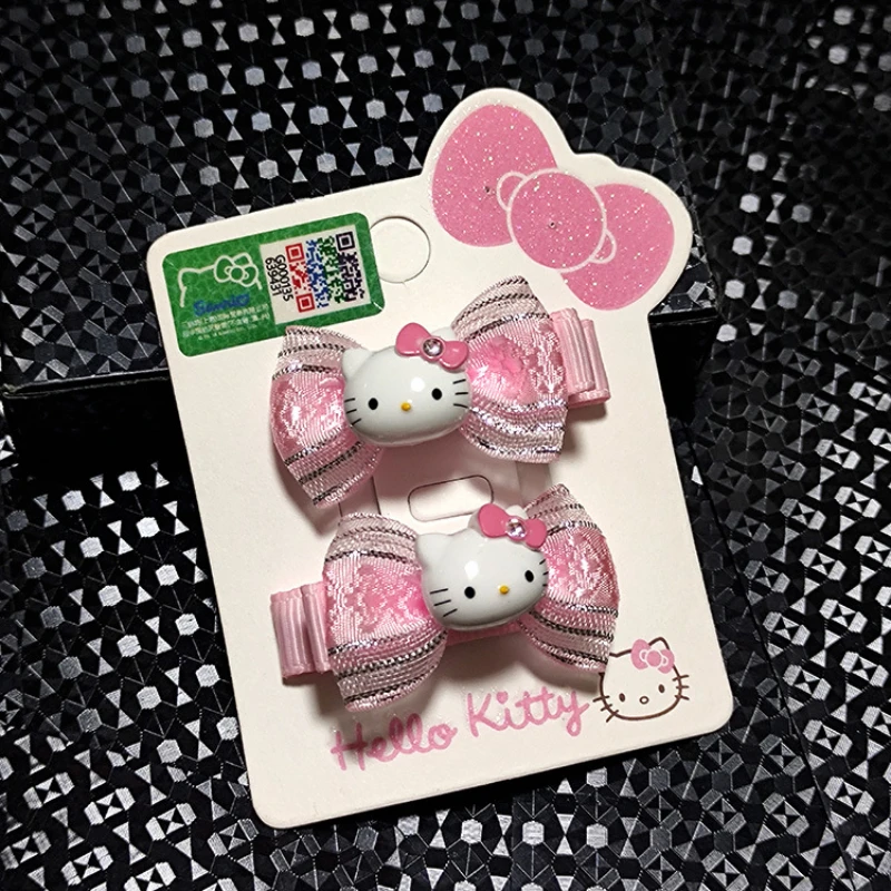 

2 Pcs Hello Kitty Series Head Accessories Children's Hair Accessories Hello Kitty Hair Clips Hair Accessories Set