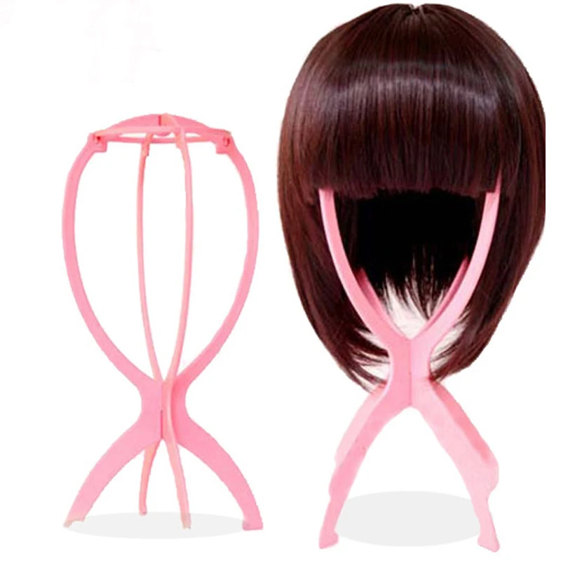 

1PC Display Wig Head Holders 17x34Cm Mannequin Head/Stand Portable Folding Wig Stand Colorful Ajustable Wig Stands Plastic Hat