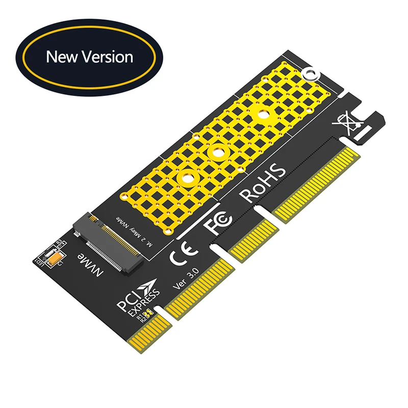 Адаптер M.2 NVME Key M-PCI Express X4/X8/X16 переходник с дополнительной картой конвертер со