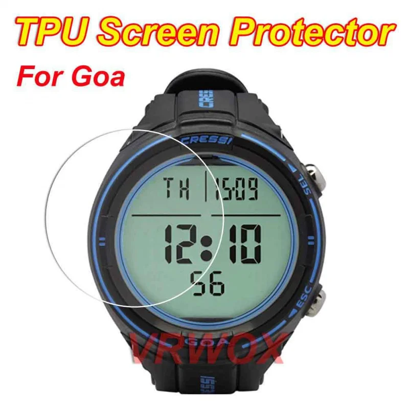 

3Pcs Protector For Cressi Goa Dive Watch Computer Watch Clear TPU Nano Film Screen Guard Accessories