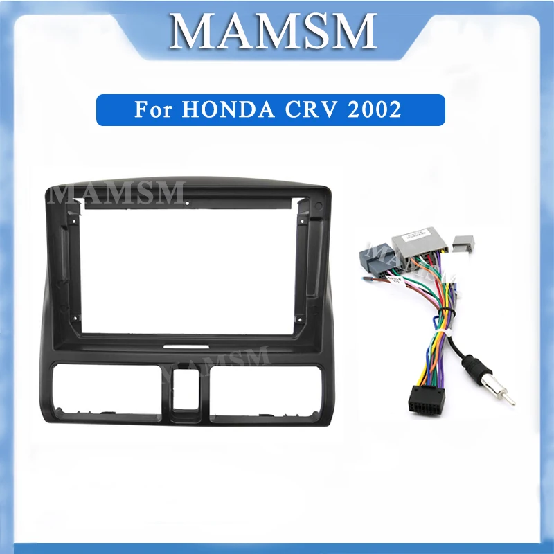 

MAMSM 2 Din Car Radio Fascia Frame 9 inch For HONDA CRV 2002 Multimedia Video Player Dash Mount Kit Trim Panel