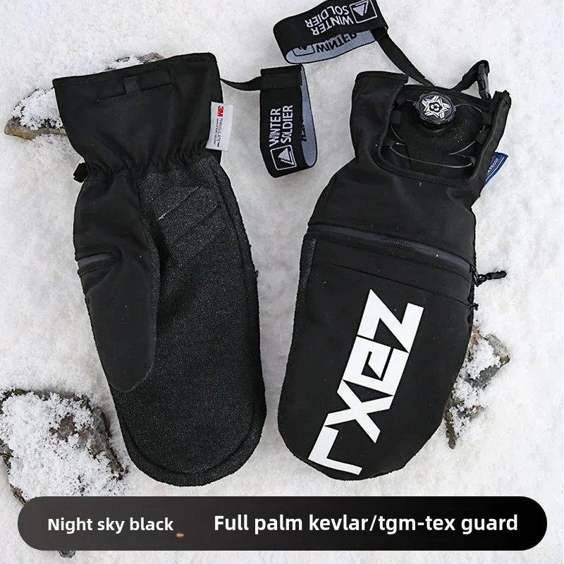 Зимние лыжные перчатки водонепроницаемые для сноуборда снегохода велоспорта