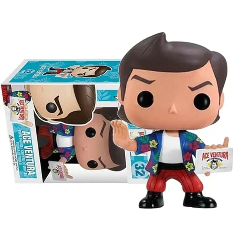 Фото Серия фильмов Funko Pop ACE VENTURA # 32-эксклюзивная виниловая фигурка домашних животных, коллекции игрушек, куклы, подарки, игрушки для детей №3
