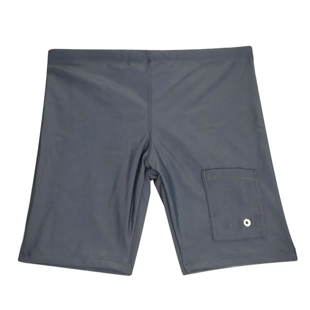 Мужские однотонные плавки UXH средней длины плотно прилегающие простая