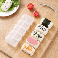 5 rolls mold japan nigiri rice ball plastic sushi mold maker non stick press bento tool kitchen