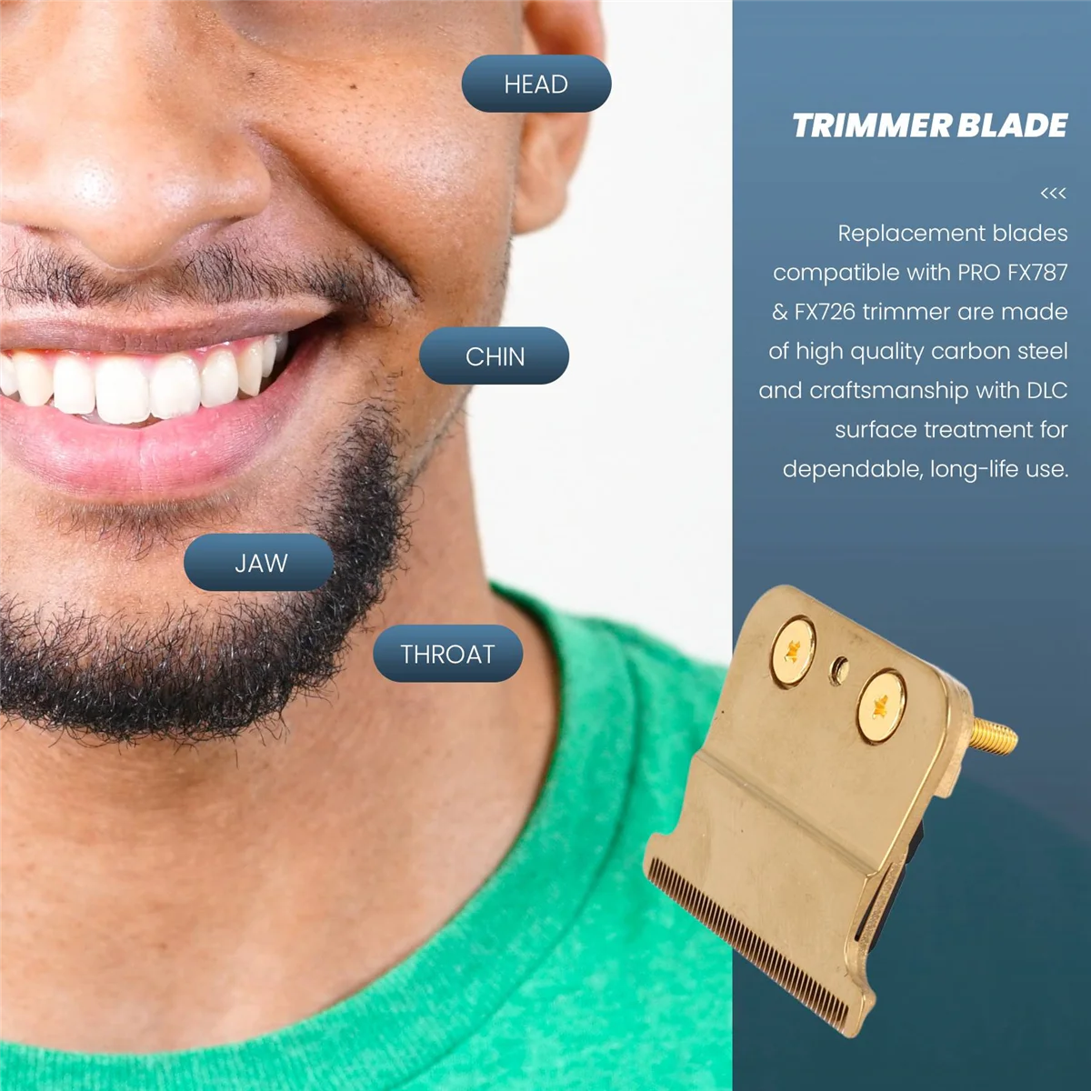 Сменные лезвия для триммеров FX787 и FX726 FX707 Gold