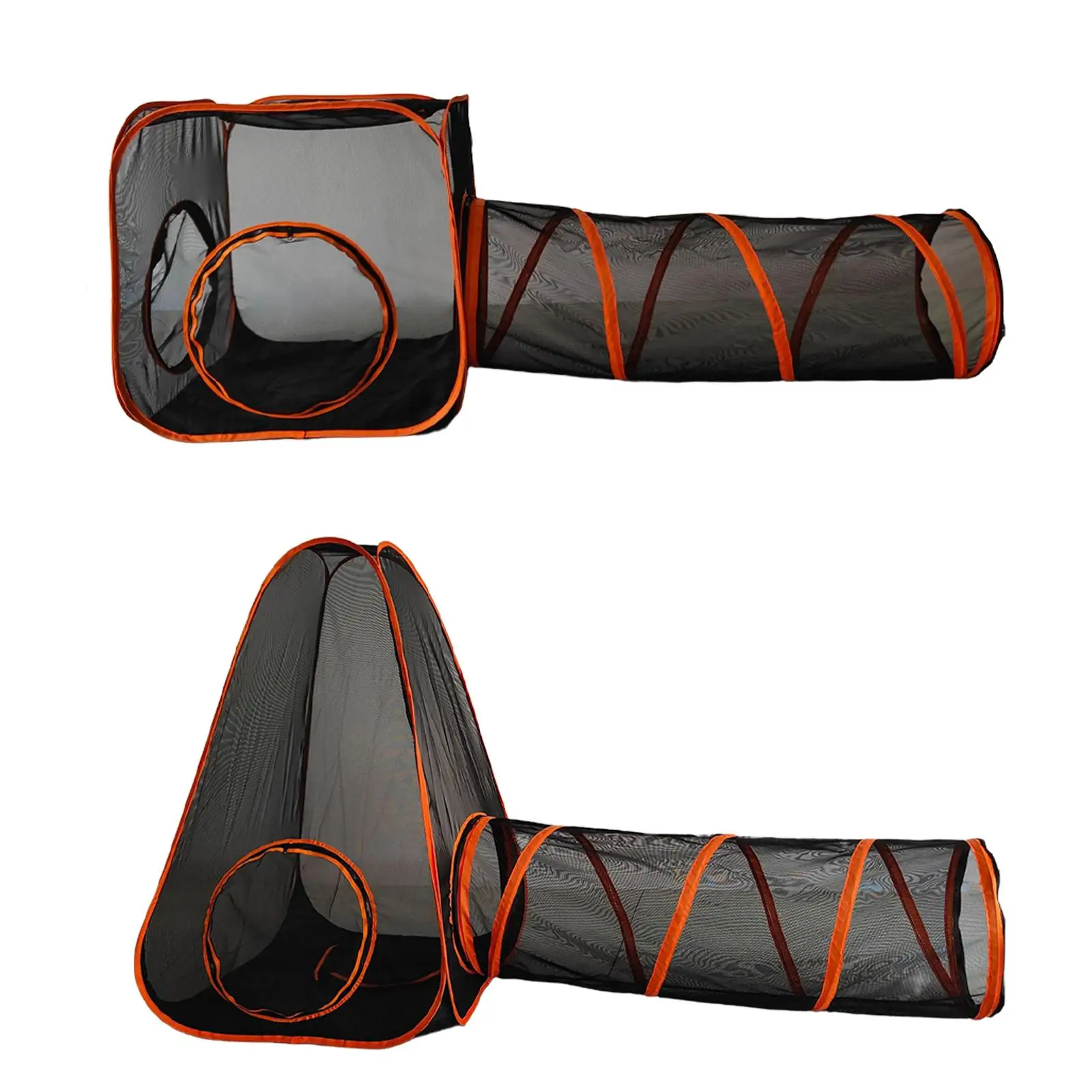

Cat Mesh Outdoor Tent with Tunnel Cat Mesh Tent for Dogs Hamster Bunnies