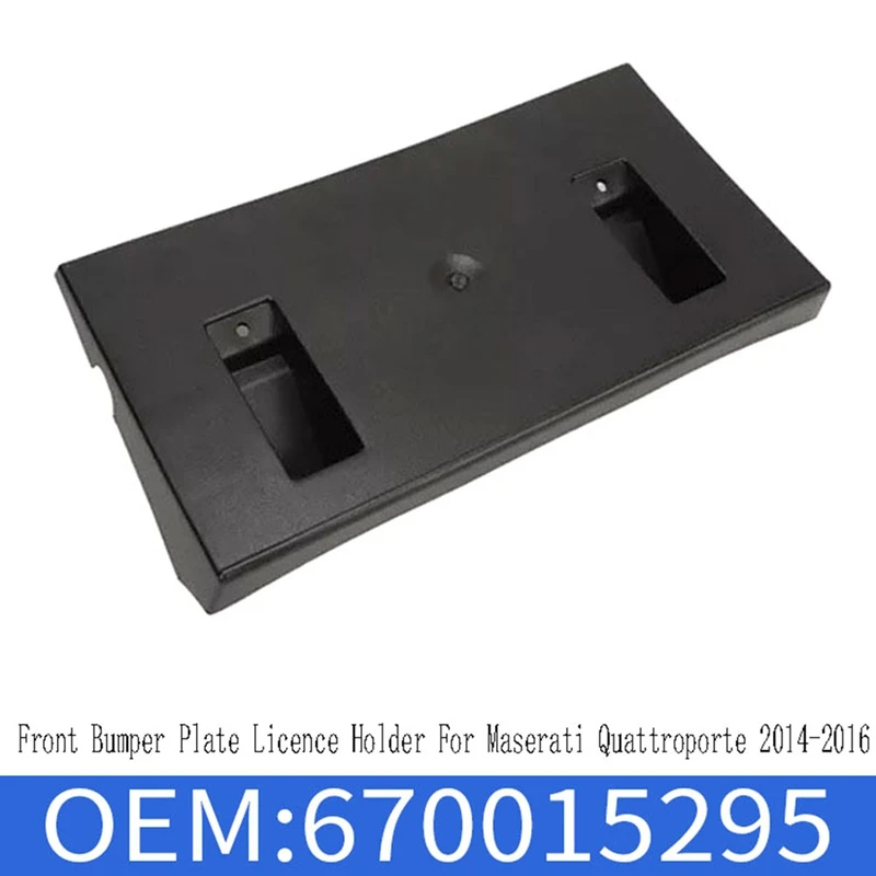 670015295 Держатель номерного знака переднего бампера для Maserati Quattroporte 2014-2016