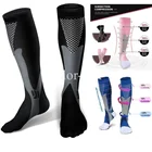 Мужские спортивные носки CFS, Компрессионные носки для марафона, велоспорта, футбола, варикозного расширения вен