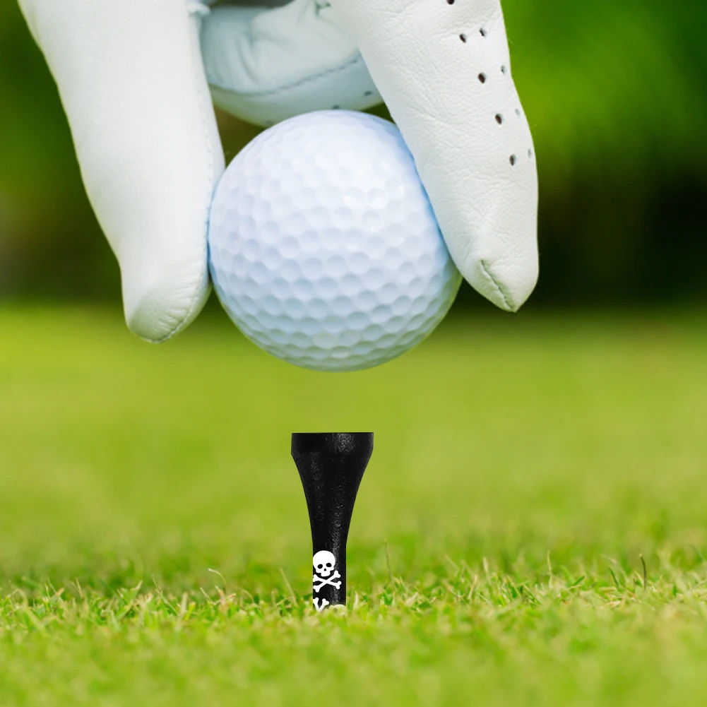 

10pcs Golf Ball Tee Support Natural Wooden Golf Ball Long Tees Stable Base Lightweight High Strength Outdoor Sports Accessories