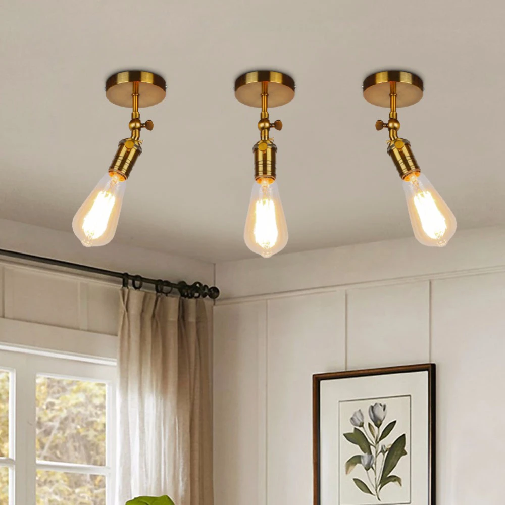 Американская алюминиевая ручка переключателя в стиле ретро настенная лампа с