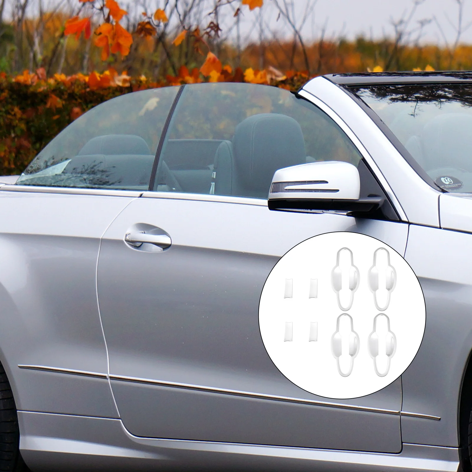 

Светоотражающая наклейка на дверную ручку автомобиля, защитная наклейка, наклейка с защитой от царапин, самоклеящаяся, водонепроницаемая, ...