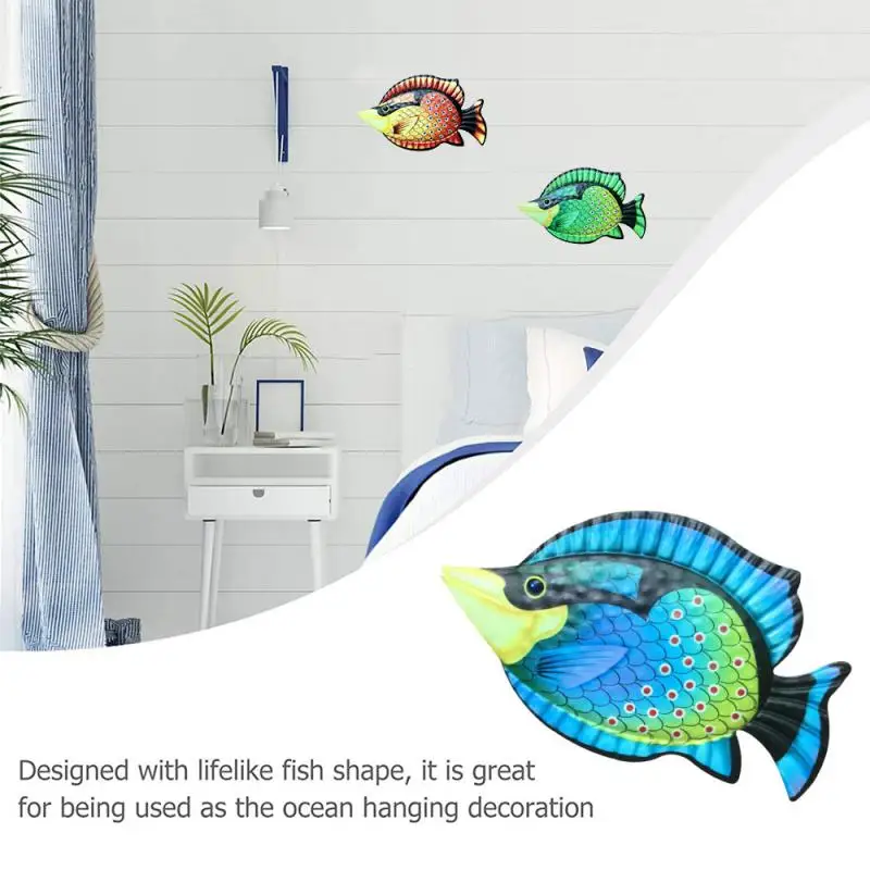 

Металлический Настенный декор с рыбками ручной работы, комнатная настенная скульптура, настенное украшение для гостиной, спальни, ванной, бассейна, красивый подарок для улицы