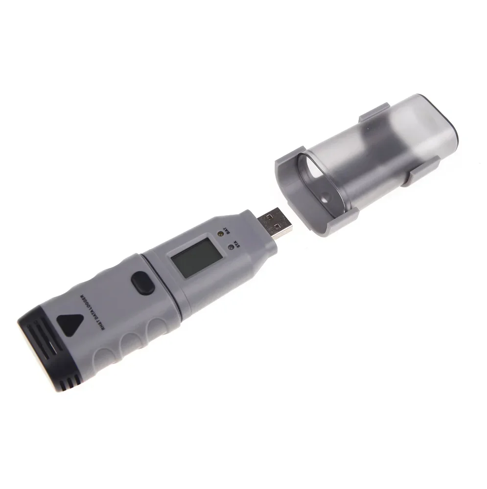 Фото Светодиодная сигнализация USB-увлажнитель, термометр, тестер влажности и температуры, ЖК-дисплей, гигрометр DGraph, регистратор данных RH и T, термометр №2