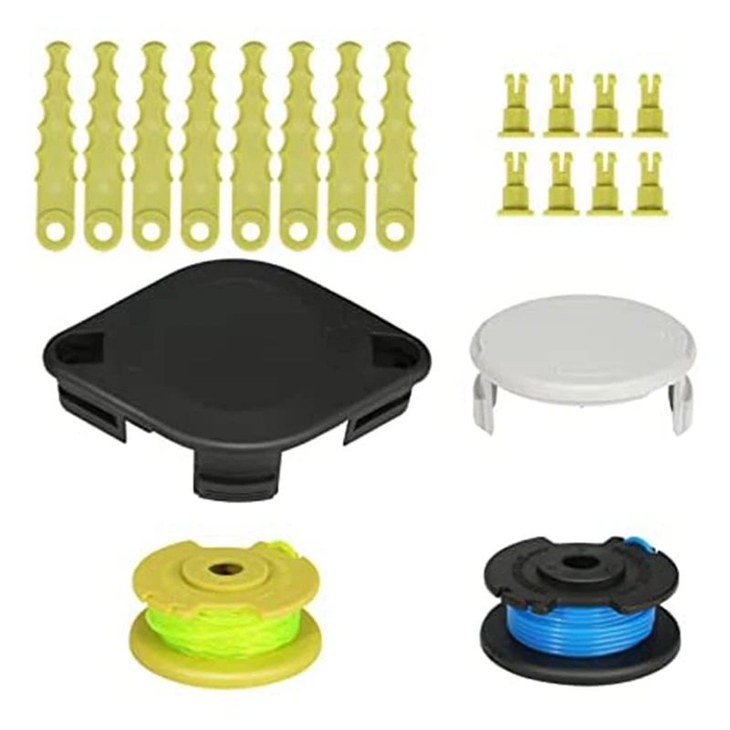 

Promotion! For ACFHRL2 Bladed And Trimmer Head,AC80RL3 AC14RL3A Trimmer Spool Line & AC14HCA Spool Cap For Ryobi 18-40V Trimmer