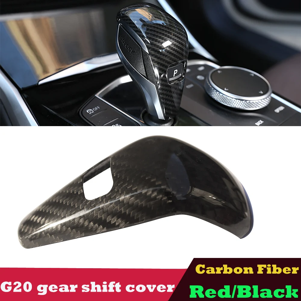 

G20 G22 Gear Shift Knob Dry Carbon Fiber Interior Parts Cover for BMW 1 3 4 Z4 Series F40 G20 G21 G22 G23 G29