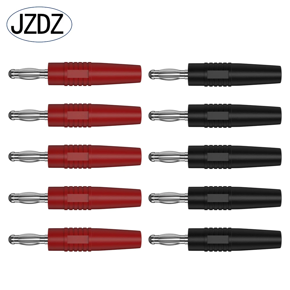 

JZDZ, 10 шт., 4 мм, вилка типа банан, никелированная стандартная, аксессуары для электрических разъемов, J.10012