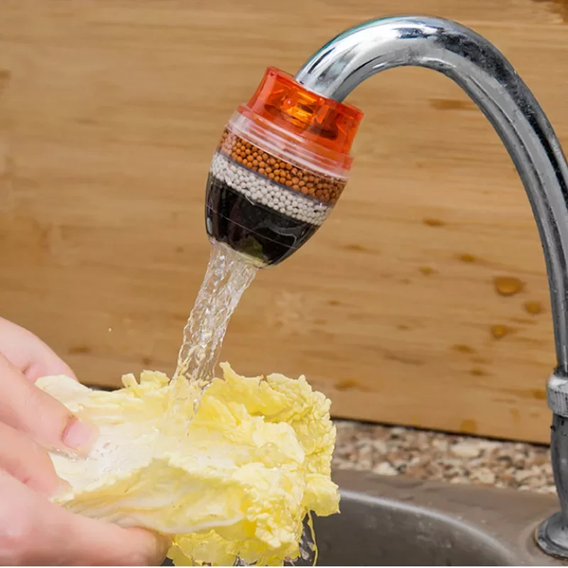 

Бытовой фильтр для водопроводной воды на кухонный кран с активированным углем, фильтрующий картридж 21-23 мм, мини-фильтр для очистки воды, уг...