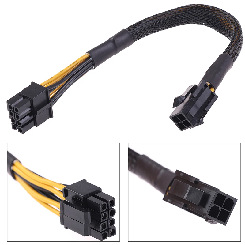 

1Pc 20cm 4 Pin Male To 8 Pin Female CPU Power Converter Cable Lead Adapter 4Pin To 8pin Extension Wire