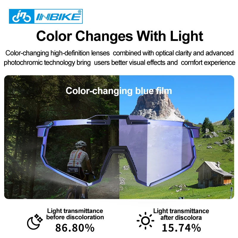 Велосипедные очки INBIKE для мужчин и женщин спорта на открытом воздухе бега