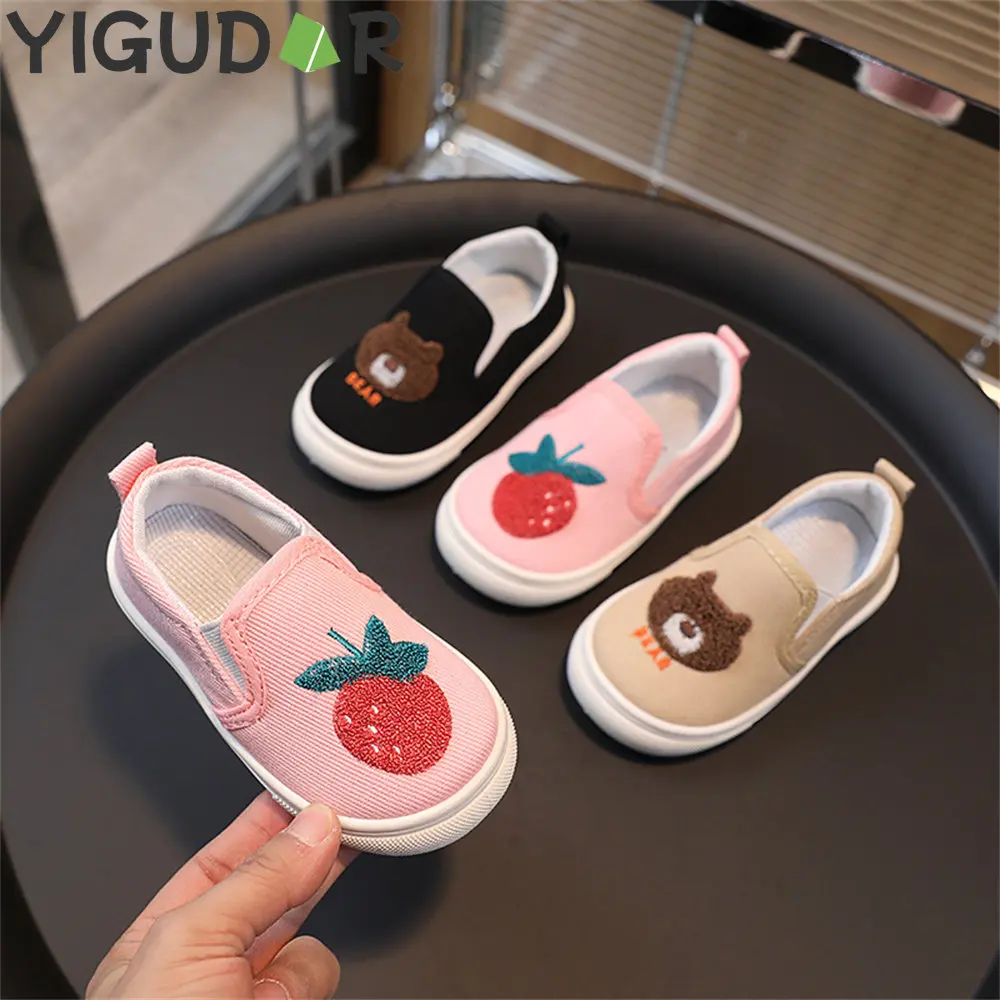 

Children 2023 New Boys and Girls Cloth Shoes Korean Version of Children's Shoes Baby Toddler Canvas Shoes Sneakers Kids Sports
