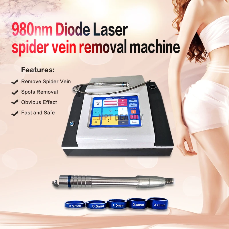 

980nm 5 in 1 Spider Vein Removal Machine Blood Vessels Therapy Skin Rejuvenation Nail Fungus Vascular Treatment Beauty Device